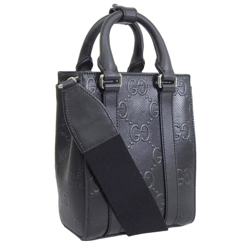 Gucci Outlet Leather Handbag Black